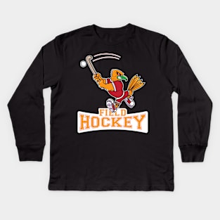 Field Hockey Kids Long Sleeve T-Shirt